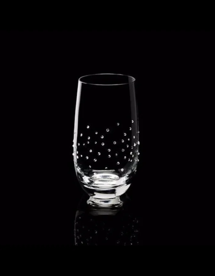 KITZ Swarovski® – – (1 NOVO Wassergläser Glas) Novoline EXCLUSIVE mit Kristallen
